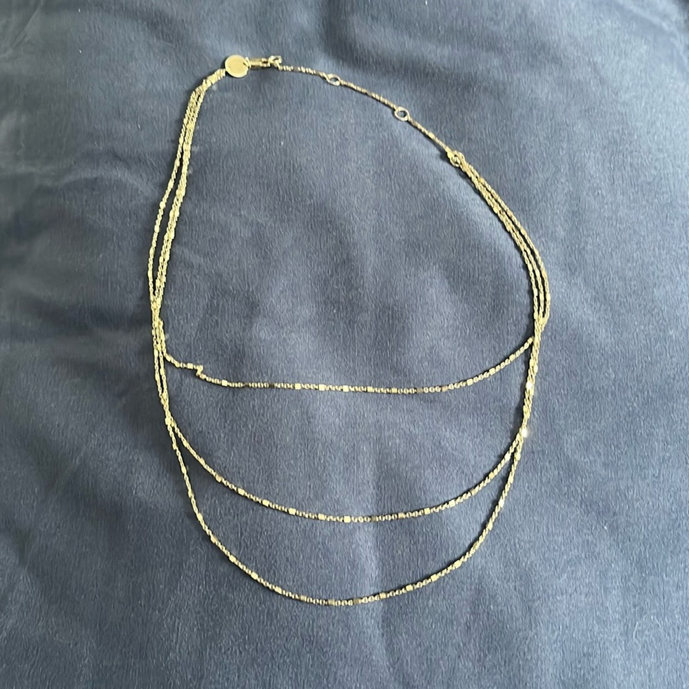 Jennifer Zeuner Marchel Layered Necklace Gold Plated